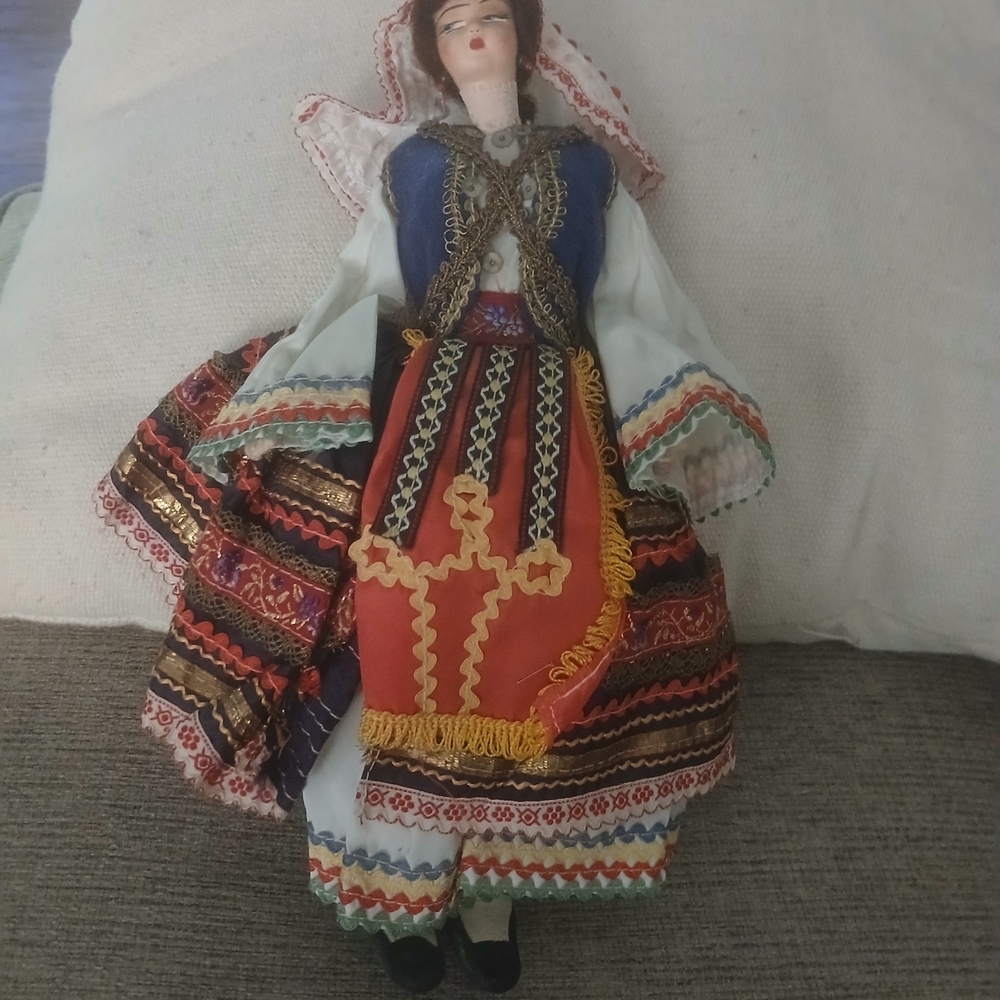 Traditional Doll with Multicolor Outfit